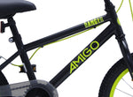 Amigo Bmx danger 16 inch 25,4 cm junior v-brakes zwart/geel