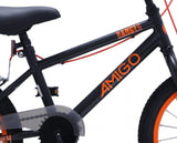 Amigo Bmx danger 16 inch 25,4 cm junior v-brakes zwart/oranje