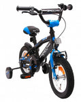 BMX Fun 12 Inch 21 cm Jongens Terugtraprem Zwart/Blauw