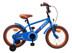 Sports 16 inch 25,4 cm jongens terugtraprem blauw