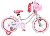 Superstar 16 inch 22 cm meisjes terugtraprem crème