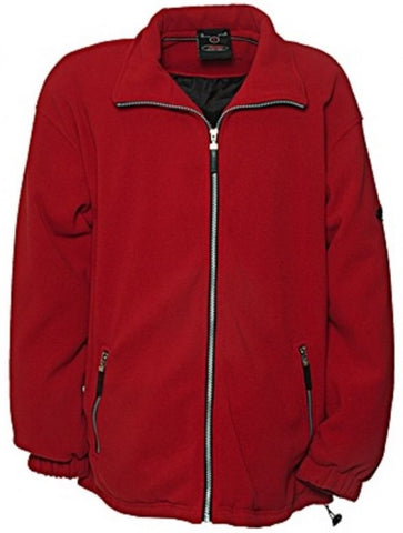 Fleece jack Davos unisex rood maat XXL