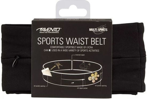 sportband Taille Lycra maat M zwart