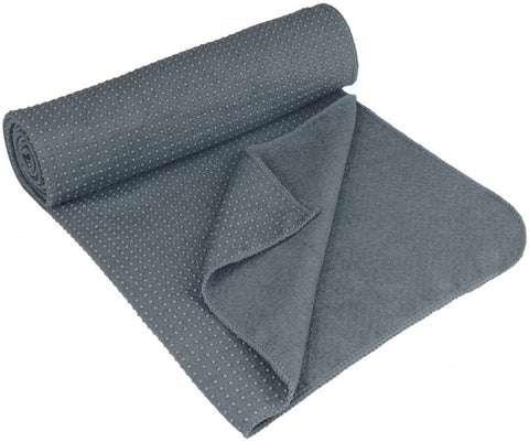 Yoga handdoek antislip grijs