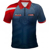 Dartshirt mensor suljovic blauw/rood heren maat xl