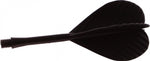 Flights met shaft 70 mm zwart