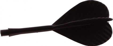 Flights met shaft 70 mm zwart