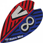 Flights mini retro & retro 100 micron blauw/rood