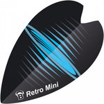 Flights mini retro & retro 100 micron zwart/blauw