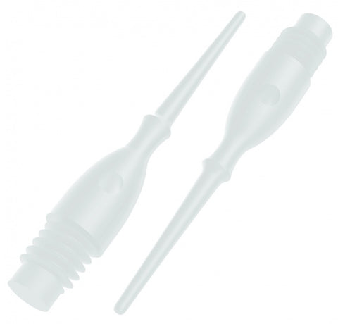 Mega point l softtips (2ba) 26,6 / 6 mm wit 100 stuks