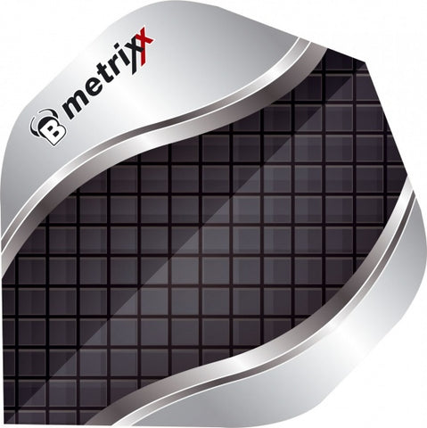 Metrixx flights a-standard flights zwart/grijs 6 stuks