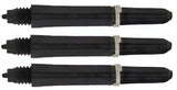 Nylon shafts 6-pack 34 mm short zwart 18 stuks