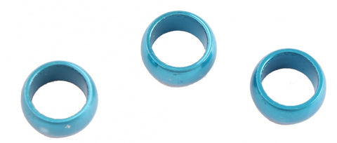 Shaft rings aluminium blauw dikte 5 mm 3 stuks