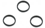 Shaft rings aluminium zwart dikte 2 mm 3 stuks