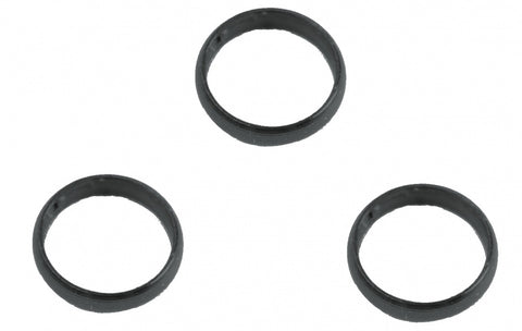 Shaft rings aluminium zwart dikte 2 mm 3 stuks
