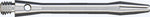 Simplex aluminium shaft 35 mm zilver 3 stuks