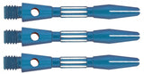 Split shafts aluminium 35 mm short blauw 3 stuks