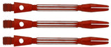 Split shafts aluminium 47 mm medium rood 3 stuks