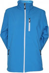 Softshell jack dames blauw maat XL
