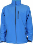 Softshell jack heren blauw maat L