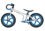 Fixie loopfiets junior zilver/blauw