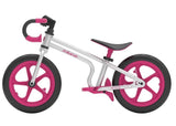 Fixie loopfiets Meisjes Zilver/Roze