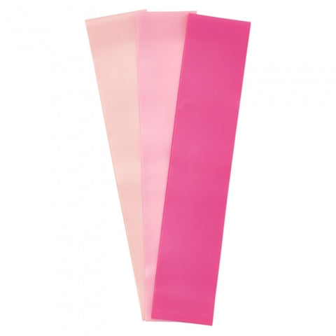 weerstandsbandenset latex 3 niveaus roze