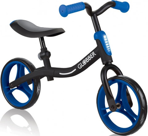 Go bike loopfiets 10 inch junior zwart/blauw