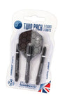 dartset Twin Pack Atomic medium 47 mm zwart