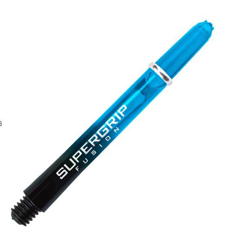dartshafts Supergrip Fusion 33 mm blauw/zwart 3 stuks