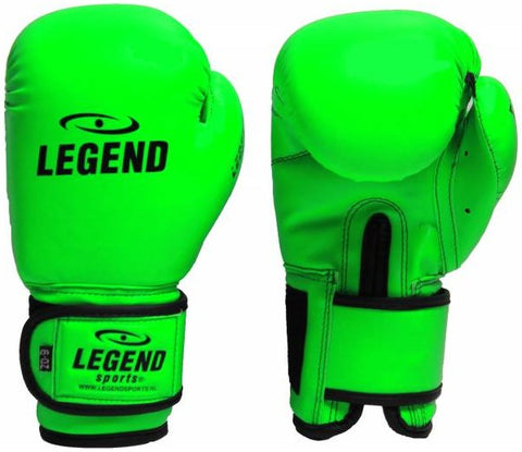 Bokshandschoenen junior neon groen maat 6