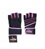 Fitness handschoen dames legend grip roze maat xs