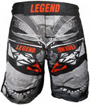 Kickboksshort spartan mma unisex grijs maat xl
