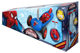 Spider-Man 3-wiel kinderstep Jongens Voetrem Blauw/Rood