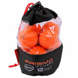 golfballen Prisma Flouro synthetisch oranje 12 stuks