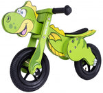 Dino mini loopfiets 12 inch junior groen