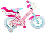 Kinderfiets 12 Inch 21,5 cm Meisjes Knijprem Roze/Blauw
