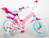 Kinderfiets 14 Inch 23,5 cm Meisjes Knijprem Roze/Blauw