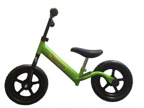 Kinder scooter loopfiets 12 inch jongens groen