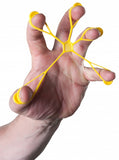Finger expander set 7 cm geel/rood/zwart