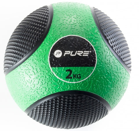medicine Ball 2 kg groen/zwart