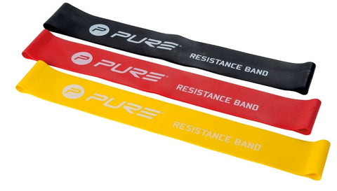 Pure2improve Weerstandsbanden geel/rood/zwart 3 stuks