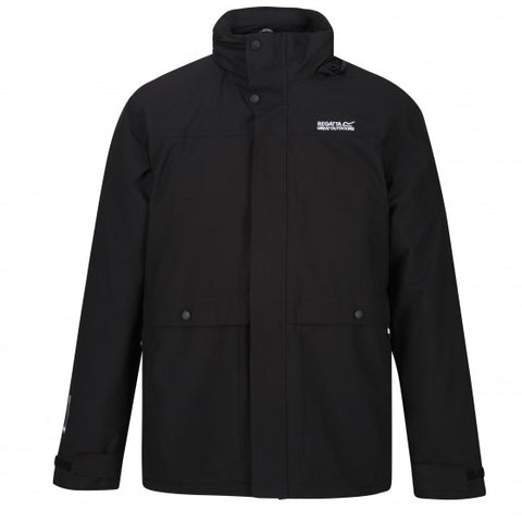 waterdicht jack Hackber II heren zwart maat L