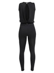 Jumpsuit flattering dames zwart maat xs
