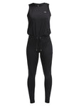 Jumpsuit flattering dames zwart maat xs