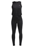 Jumpsuit flattering dames zwart maat xs