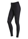 sportlegging Elevate Striped dames zwart maat S