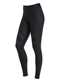 sportlegging Elevate Striped dames zwart maat XL