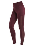 Sportlegging miko tights dames bordeaux maat m