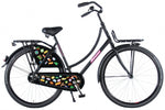 Badges 28 Inch 56 cm Dames Terugtraprem Zwart